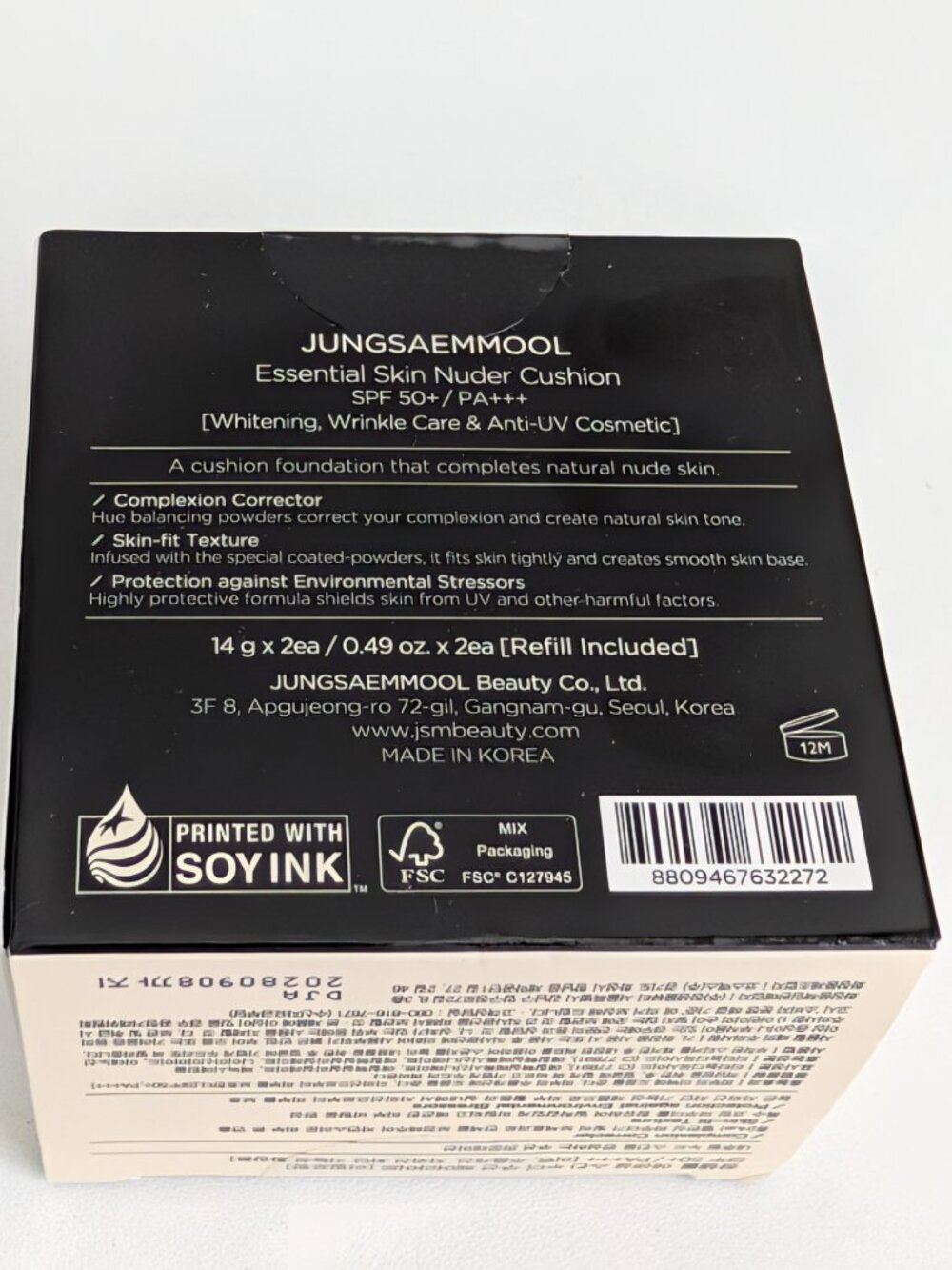 JUNGSAEMMOOL Essential Skin Nuder Cushion SET SPF50+ PA+++ SEALED 17 Fair-Light - Picture 3 of 6